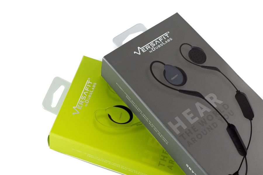 Close-up image of both Covert Gray and Intrepid Green Versafit retail boxes